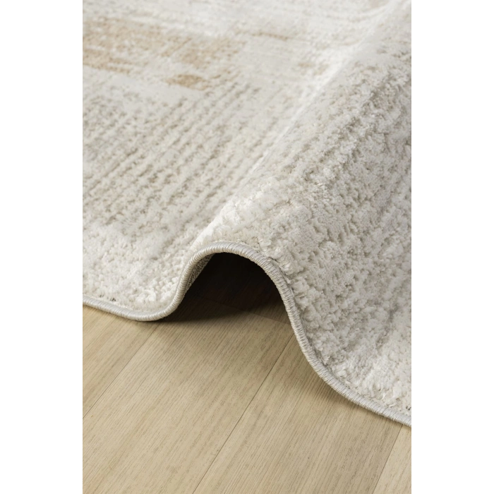 Modern Dokuma Halı Yıkanabilir Yolluk Oturma Odası Halısı Salon Halısı Mutfak Halısı BEJ