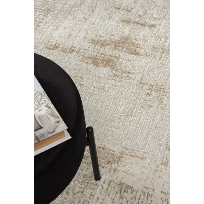 Modern Dokuma Halı Yıkanabilir Yolluk Oturma Odası Halısı Salon Halısı Mutfak Halısı BEJ