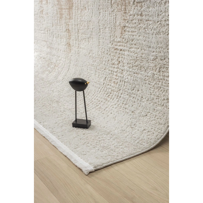 Modern Dokuma Halı Yıkanabilir Yolluk Oturma Odası Halısı Salon Halısı Mutfak Halısı BEJ