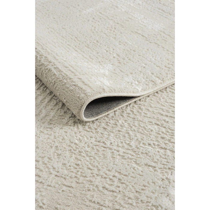 Modern Dokuma Halı Yıkanabilir Yolluk Antre Oturma Odası Halısı Salon Halısı Grimsi BEYAZ