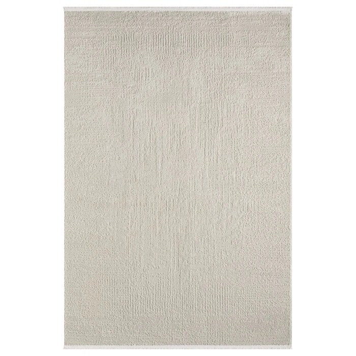 Modern Dokuma Halı Yıkanabilir Yolluk Antre Oturma Odası Halısı Salon Halısı Grimsi BEYAZ