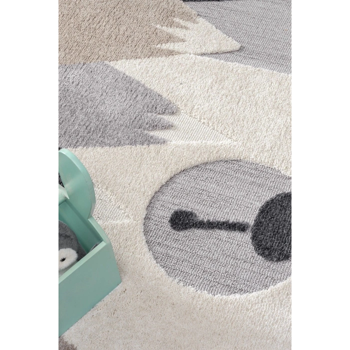 Ayıcıklı Yumuşak Bukleli Dokuma Halı Bebek Odası Çocuk Odası Genç Odası Halısı 17