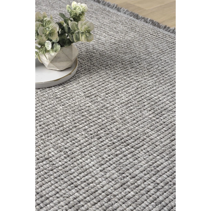 Gri Oval Dokuma Halı Salon Oturma Odası Yatak Odası Koridor Yolluk Halısı GRİ OVAL