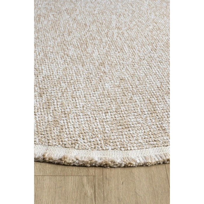 Bej Oval Dokuma Halı Salon Oturma Odası Yatak Odası Koridor Yolluk Halısı BEJ OVAL