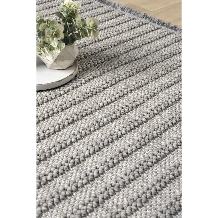 Oval Gri Halı Modern Oturma Odası Salon Mutfak Koridor Antre Balkon Çocuk Odası Halısı 0011