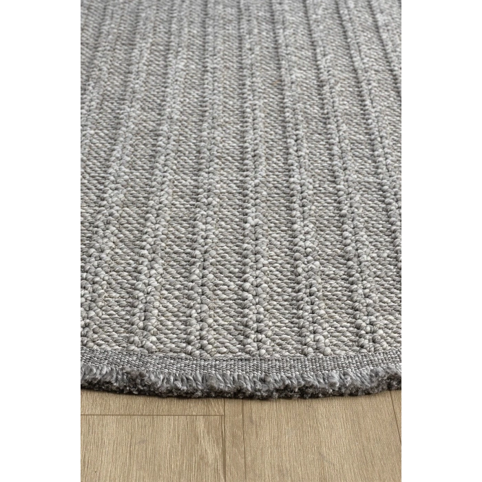 Oval Gri Halı Modern Oturma Odası Salon Mutfak Koridor Antre Balkon Çocuk Odası Halısı 0011