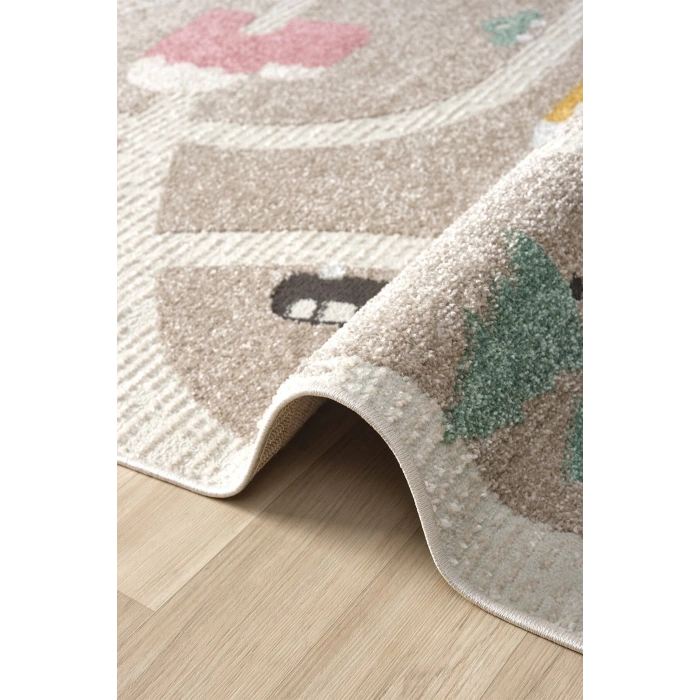 Yumuşak Dokuma Halı Leke Tutmaz Araba Yolu Bebek Odası Çocuk Odası Genç Odası Halısı Oyun Yol