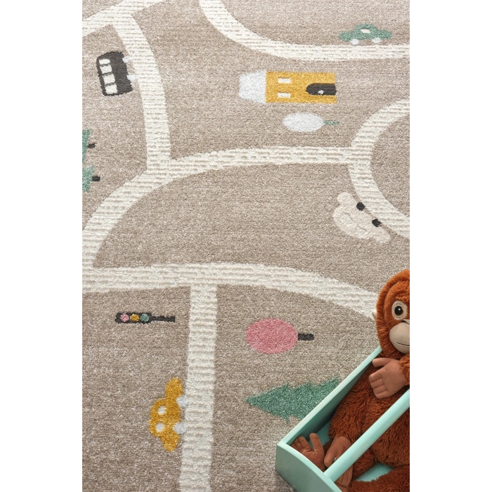 Yumuşak Dokuma Halı Leke Tutmaz Araba Yolu Bebek Odası Çocuk Odası Genç Odası Halısı Oyun Yol