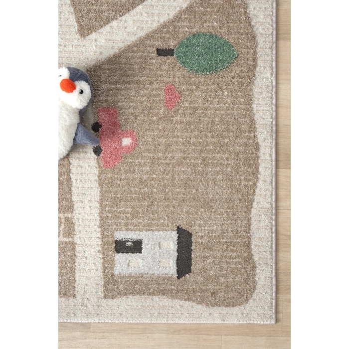 Yumuşak Dokuma Halı Leke Tutmaz Araba Yolu Bebek Odası Çocuk Odası Genç Odası Halısı Oyun Yol