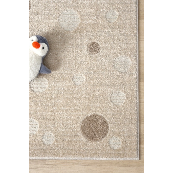 Yumuşak Puantiyeli Dokuma Halı Leke Tutmaz Bebek Odası Çocuk Odası Genç Odası Halısı PUANTİYE