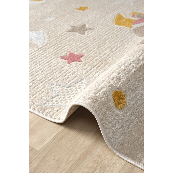 Yumuşak Dokuma Halı Leke Tutmaz Uçak Roket Figürlü Bebek Odası Çocuk Odası Genç Odası Halısı ROKET