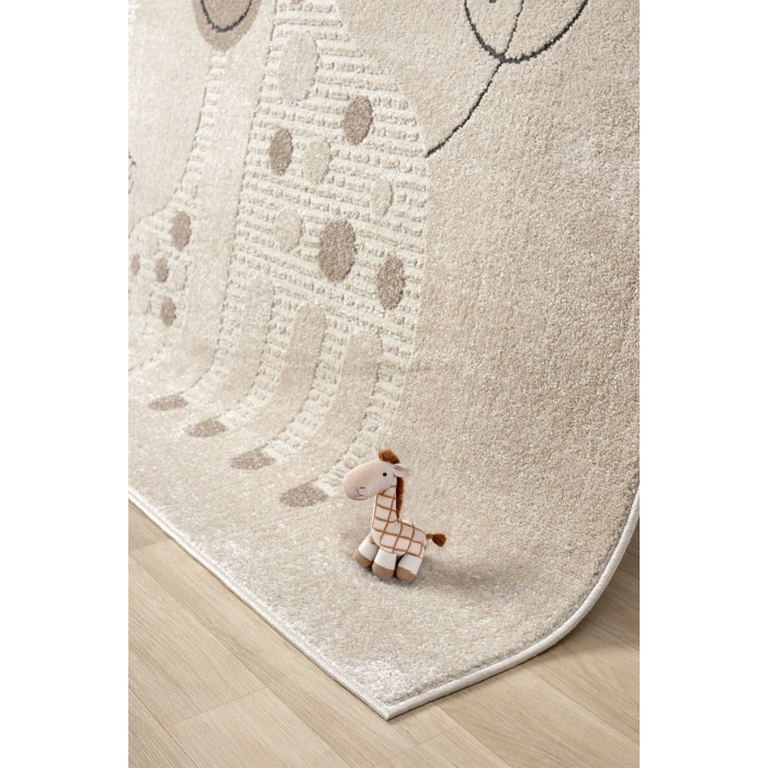 Yumuşak Dokuma Halı Zürafa Figürlü Leke Tutmaz Bebek Odası Çocuk Odası Genç Odası Halısı ZÜRAFA