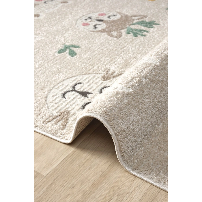 Yumuşak Dokuma Halı Sevimli Dostlar Leke Tutmaz Bebek Odası Çocuk Odası Genç Odası Halısı HAYVANLAR