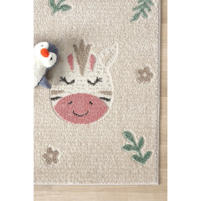 Yumuşak Dokuma Halı Sevimli Dostlar Leke Tutmaz Bebek Odası Çocuk Odası Genç Odası Halısı HAYVANLAR