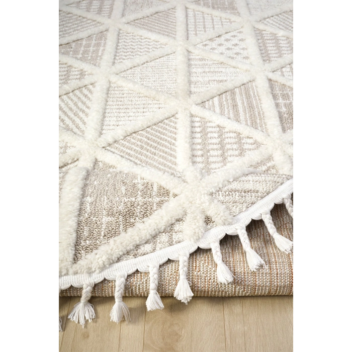 Krem Bej Dokuma Oval Halı Antre Çocuk Odası Oturma Odası Salon Mutfak Halısı OVAL