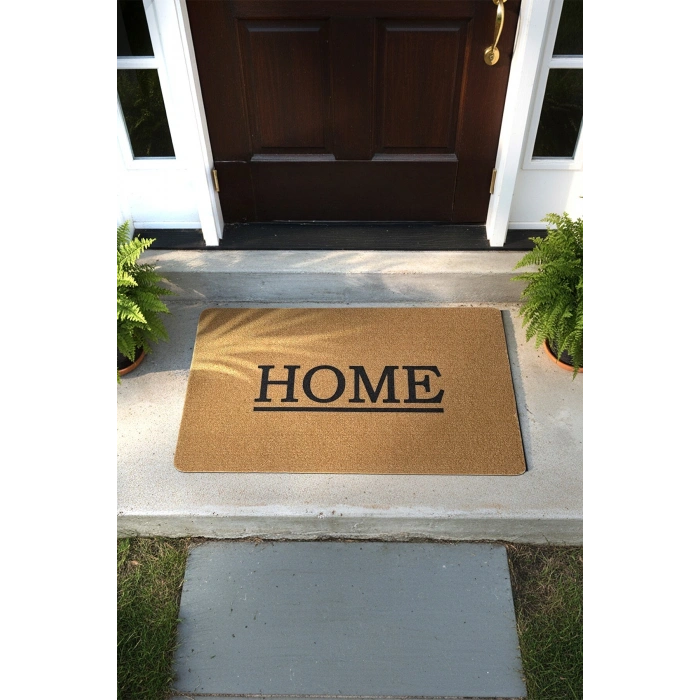 Kapı Önü Paspası Home Ev Doğal Koko Paspas Kaydırmaz 45 x 70 Cm