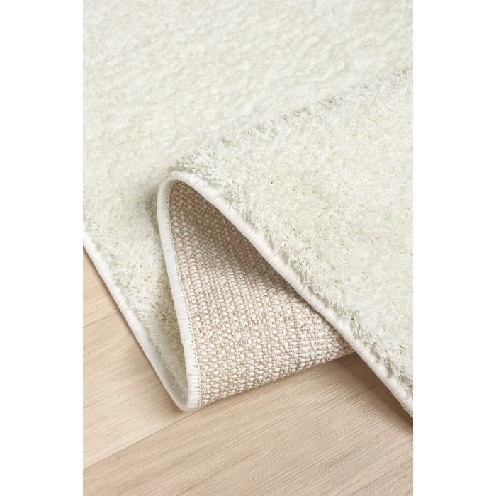 Dokuma Halı Krem Beyaz Yumuşak Halı Yolluk Çocuk Yatak Odası Oturma Odası Salon Mutfak Halısı BEYAZ