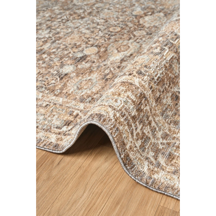 Eskitme Vintage Halı Bambu Polyester Oturma Odası Salon Mutfak Halısı 6