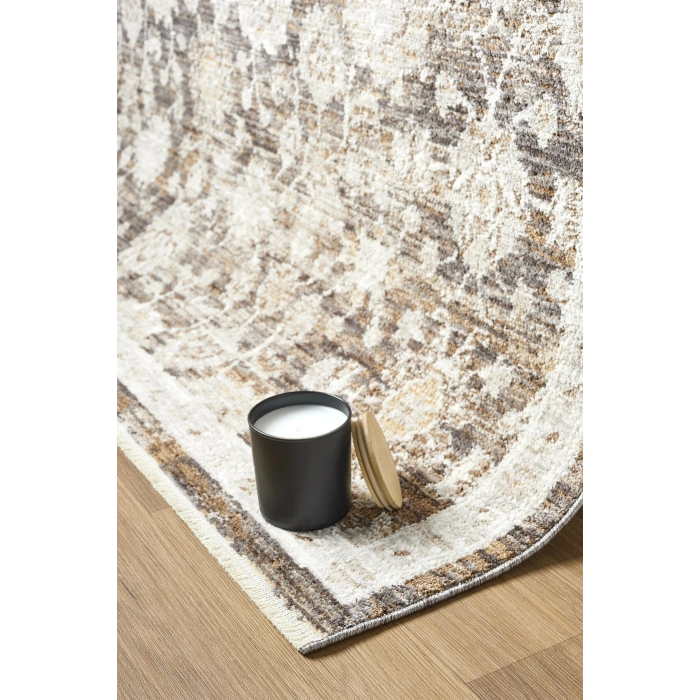 Eskitme Vintage Çiçekli Halı Bambu Polyester Oturma Odası Salon Mutfak Halısı 8