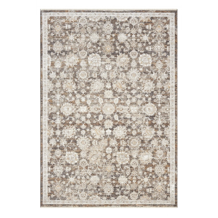 Eskitme Vintage Çiçekli Halı Bambu Polyester Oturma Odası Salon Mutfak Halısı 8