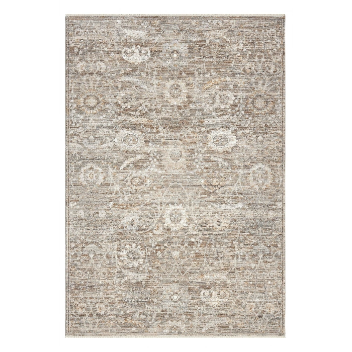 Eskitme Vintage Çiçekli Halı Bambu Polyester Oturma Odası Salon Mutfak Halısı 3