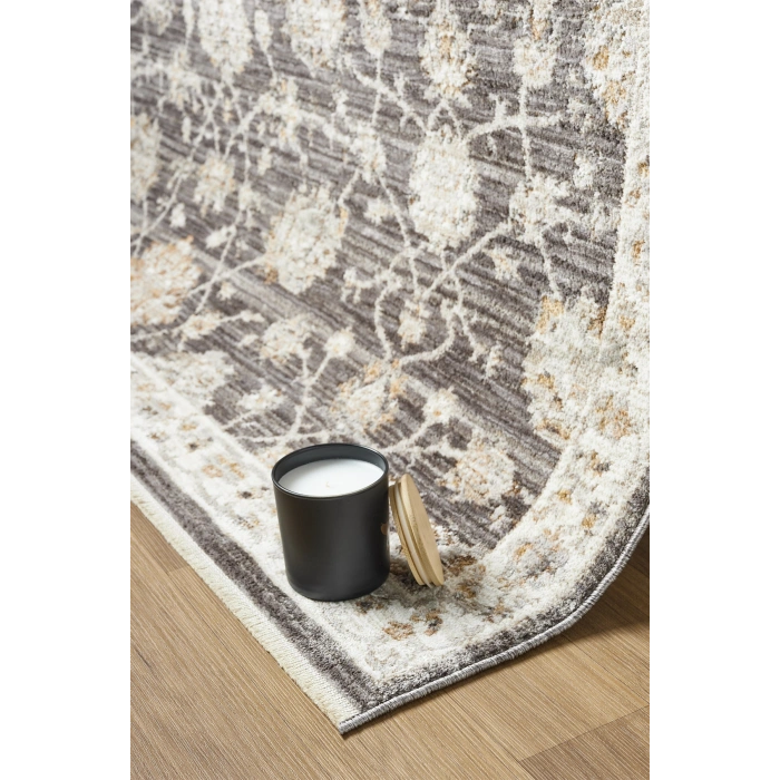 Eskitme Vintage Çiçekli Halı Bambu Polyester Oturma Odası Salon Mutfak Halısı 2