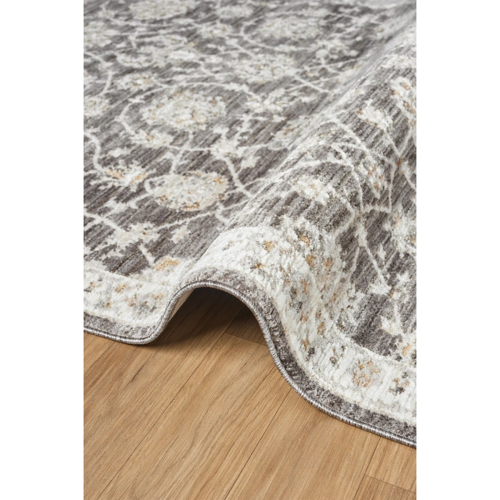 Eskitme Vintage Çiçekli Halı Bambu Polyester Oturma Odası Salon Mutfak Halısı 2