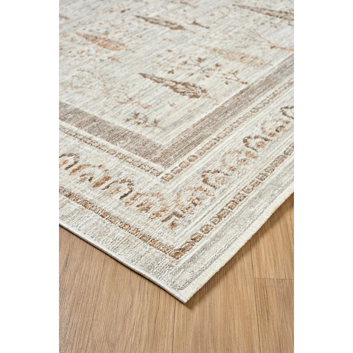 Eskitme Vintage Çiçekli Halı Bambu Polyester Oturma Odası Salon Mutfak Halısı 10