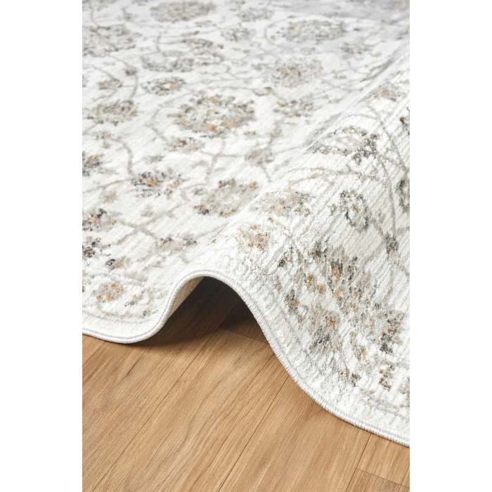 Eskitme Vintage Çiçekli Halı Bambu Polyester Oturma Odası Salon Mutfak Halısı 1