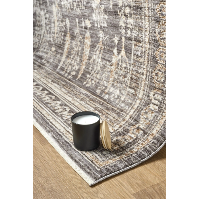 Eskitme Vintage Çiçekli Ağaçlı Halı Bambu Polyester Oturma Odası Salon Mutfak Halısı 9