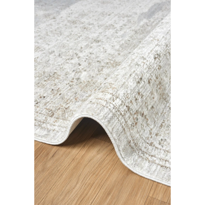 Eskitme Vintage Çiçekli Halı Bambu Polyester Oturma Odası Salon Mutfak Halısı 4