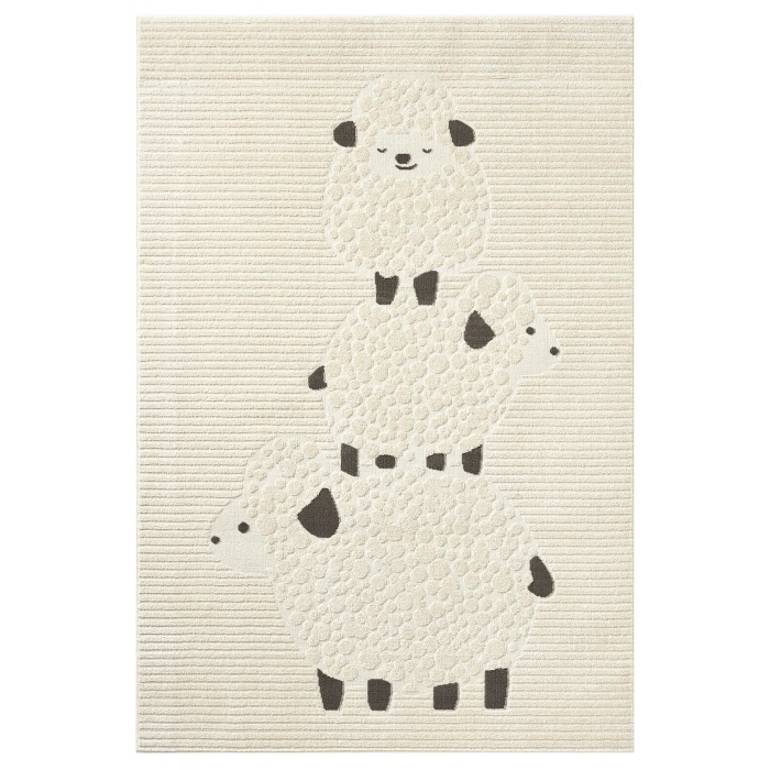 Yumuşak Dokuma Halı Kuzu Figürlü Leke Tutmaz Bebek Odası Çocuk Odası Genç Odası Halısı KUZU