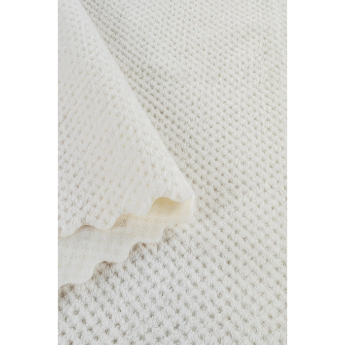 Bambu Beyaz Yumuşak Koltuk Örtüsü Kayma Yapmaz Yıkanabilir Süngerli ( 170x210) NOKTA BEYAZ