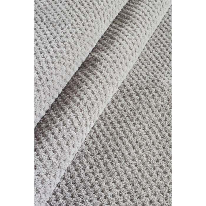 Bambu Gri Yumuşak Koltuk Örtüsü Kayma Yapmaz Yıkanabilir Süngerli ( 170x210) NOKTA GRİ
