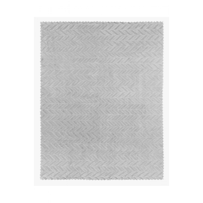 Bambu Gri Yumuşak Koltuk Örtüsü Kayma Yapmaz Yıkanabilir Süngerli ( 170x210) ZİGZAG GRİ