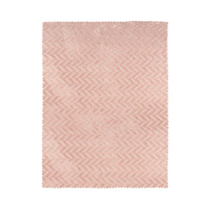 Bambu Pembe Yumuşak Koltuk Örtüsü Kayma Yapmaz Yıkanabilir Süngerli ( 170x210) ZİGZAG PEMBE