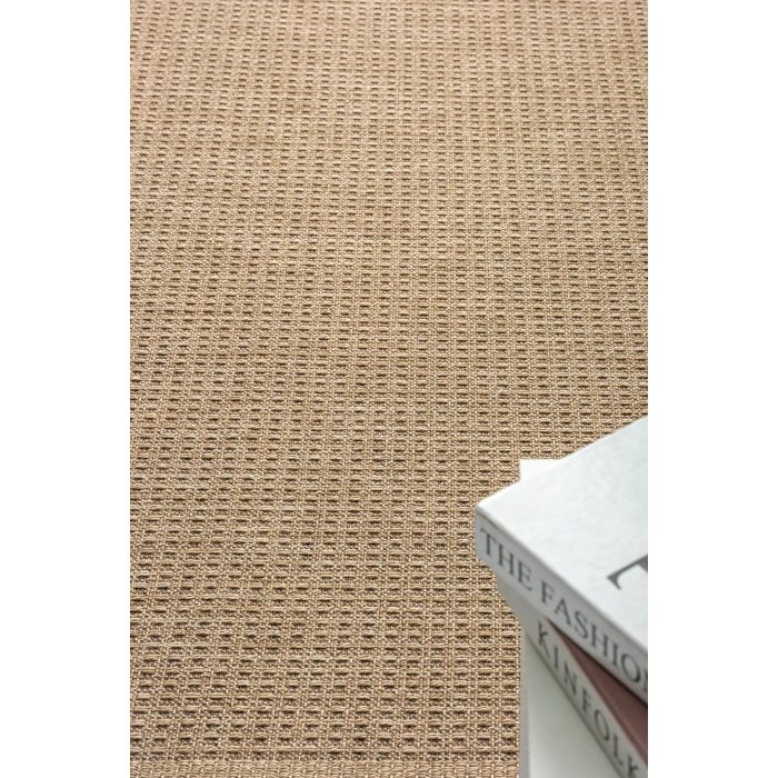 Naturel Jüt Halı Modern Örme Hasır Toz Vermez Kaymaz Taban Balkon Bahçe Mutfak Halısı 2