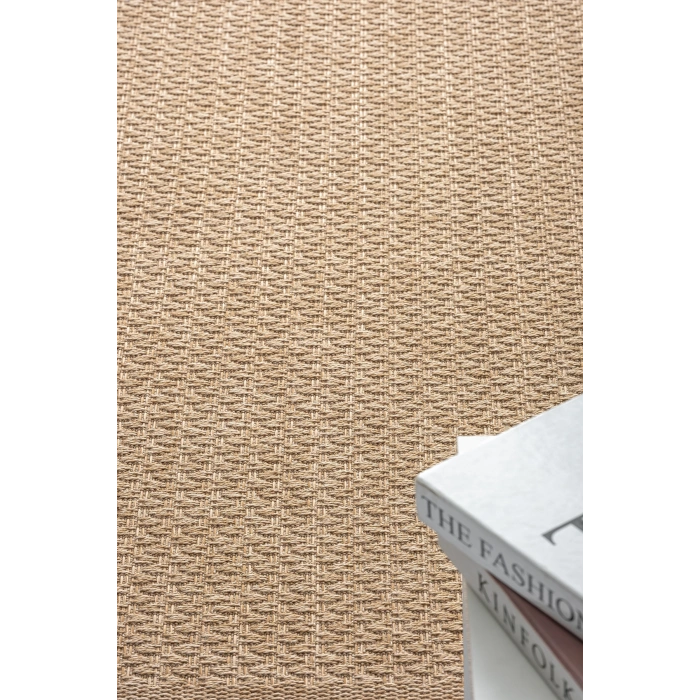 Naturel Jüt Halı Modern Örme Hasır Toz Vermez Kaymaz Taban Balkon Bahçe Mutfak Halısı 4