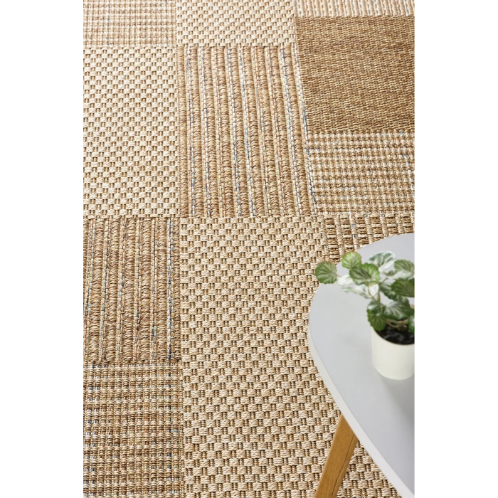 Naturel Jüt Halı Modern Örme Toz Vermez Kaymaz Taban Balkon Salon Bahçe Mutfak Halısı 1