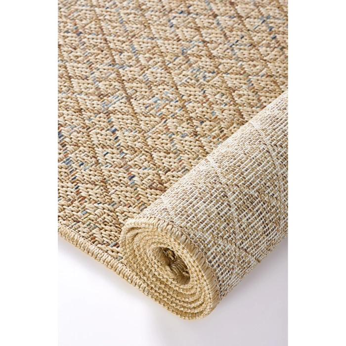 Naturel Jüt Halı Modern Örme Toz Vermez Kaymaz Taban Balkon Salon Bahçe Mutfak Halısı 3