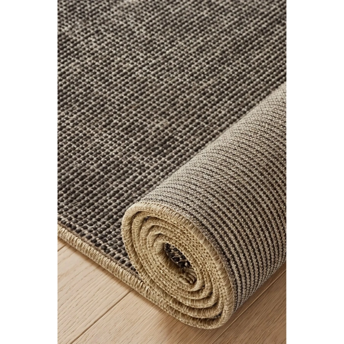 Modern Dokuma Halı Siyah Bukleli Mutfak Koridor Yolluk Salon Oturma Odası Balkon Halısı 9