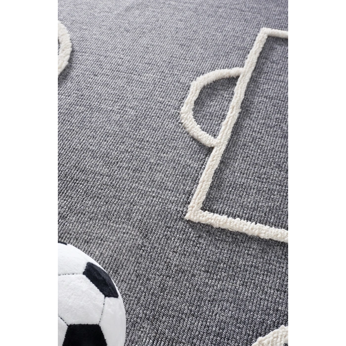 Futbol Sahası Lacivert Halı Yumuşak Bukleli Dokuma Halı Bebek Odası Çocuk Odası Genç Odası Halısı 26