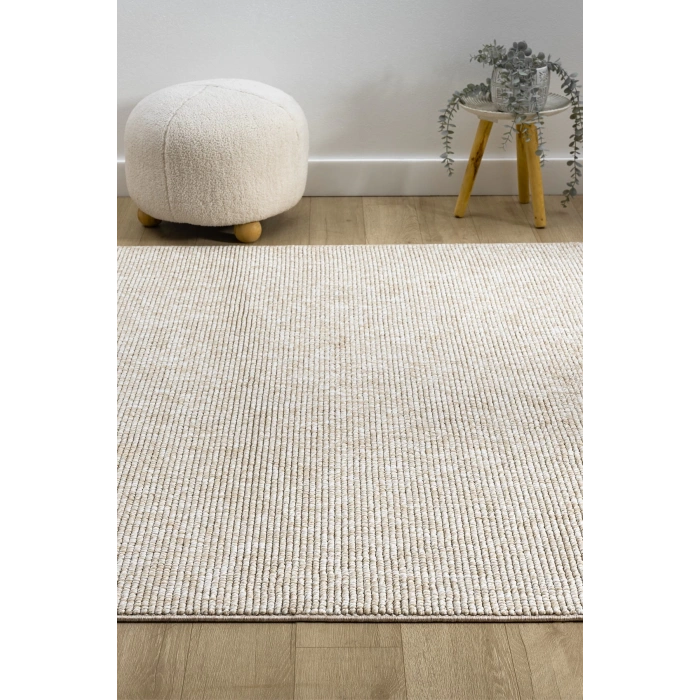 Bej Bukleli Dokuma Halı Salon Oturma Odası Yatak Çocuk Odası Koridor Halısı Yolluk Bej