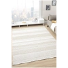 Krem Bej Yumuşak Dokulu Halı Kilim Salon Mutfak Koridor Yolluk Dokuma Makine Halısı 0015