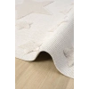 Krem Renk Yıldızlı Yumuşak Bukleli Dokuma Halı Bebek Odası Çocuk Odası Genç Odası Halısı 12