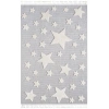 Gri Renk Yıldızlı Yumuşak Bukleli Dokuma Halı Bebek Odası Çocuk Odası Genç Odası Halısı 13