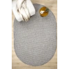 Gri Oval Dokuma Halı Salon Oturma Odası Yatak Odası Koridor Yolluk Halısı GRİ OVAL