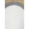 Oval Gri Halı Bordür Modern Oturma Odası Salon Mutfak Koridor Antre Balkon Çocuk Odası Halısı 0020