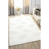 Beyaz Yumuşak Dokulu Halı Kilim Salon Mutfak Koridor Yolluk Dokuma Makine Halısı 001