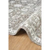 Eskitme Vintage Çiçekli Gri Halı Bambu Polyester Oturma Odası Salon Mutfak Halısı 7